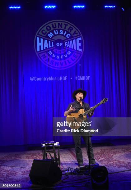 Country Music Hall of Fame and Museum hosts Clint Black for a Songwriter Session at Music Fest at the Hall on June 10, 2017 in Nashville, Tennessee.
