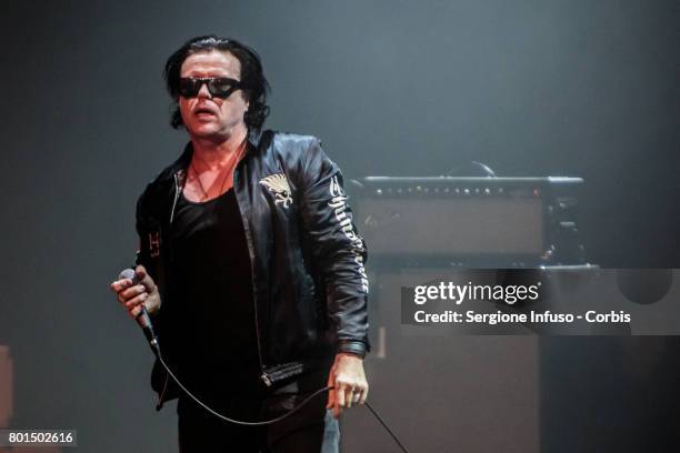 Ian Astbury of British rock band The Cult performs on stage at Alcatraz on June 26, 2017 in Milan, Italy.