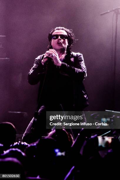 Ian Astbury of British rock band The Cult performs on stage at Alcatraz on June 26, 2017 in Milan, Italy.