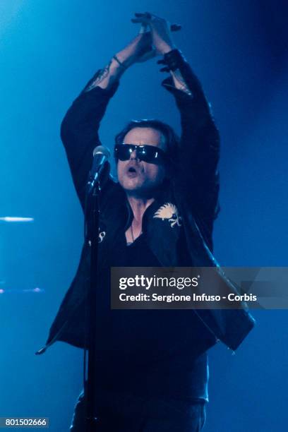 Ian Astbury of British rock band The Cult performs on stage at Alcatraz on June 26, 2017 in Milan, Italy.