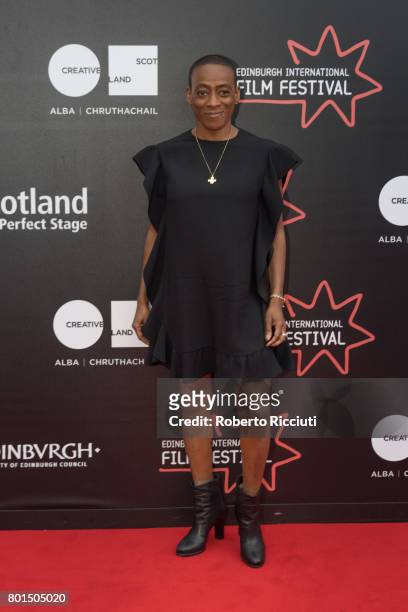 Actress Marcia Rose attends a photocall for the projection of 'The Dark Mile' during the 71st Edinburgh International Film Festival at Cineworld on...