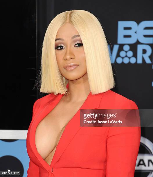 Cardi B attends the 2017 BET Awards at Microsoft Theater on June 25, 2017 in Los Angeles, California.