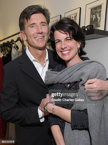 Actor Matt McCoy and wife Mary McCoy attend the opening of the new Badgley Mischka boutique on March 6, 2008 in West Hollywood, California.