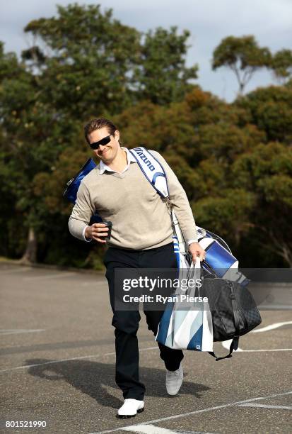 Australian Cricketer Shane Watson arrives during the Australian Cricketers' Association Golf Day at New South Wales Golf Club on June 27, 2017 in...