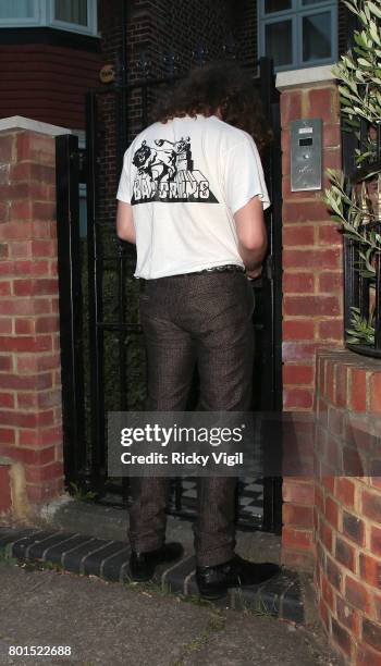 Andrew Watts arriving at Rita Ora's house after dinner date at Chiltern Firehouse on June 26, 2017 in London, England.