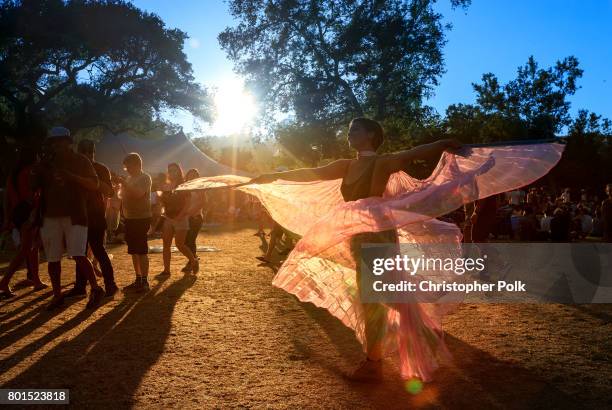 Festivalgoers attend Arroyo Seco Weekend at the Brookside Golf Course at on June 25, 2017 in Pasadena, California.