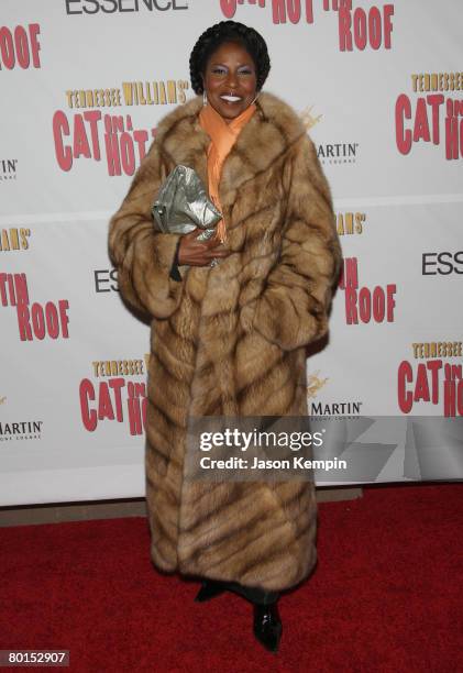 Pauletta Washington attends the "Cat on a Hot Tin Roof" Broadway Opening Night - Arrivals and Curtain Call at the Broadhurst Theatre on March 6, 2008...