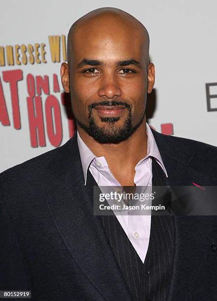 Boris Kodjoe attends the "Cat on a Hot Tin Roof" Broadway Opening Night - Arrivals and Curtain Call at the Broadhurst Theatre on March 6, 2008 in New...