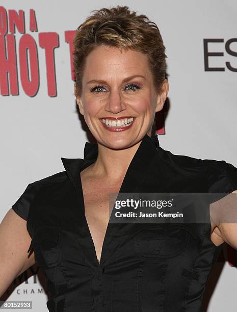 Cady Huffman attends the "Cat on a Hot Tin Roof" Broadway Opening Night - Arrivals and Curtain Call at the Broadhurst Theatre on March 6, 2008 in New...