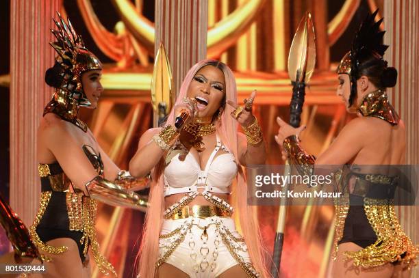 Nicki Minaj performs onstage during the 2017 NBA Awards Live on TNT on June 26, 2017 in New York, New York. 27111_002