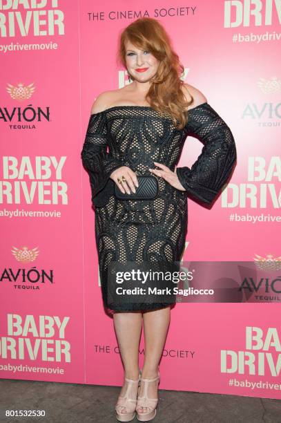 Julie Klausner attends TriStar Pictures, The Cinema Society and Avion's screening of "Baby Driver" at The Metrograph on June 26, 2017 in New York...