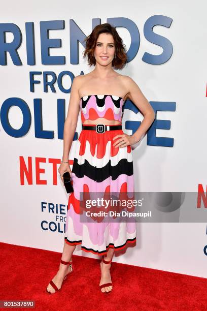 Cobie Smulders attends the "Friends From College" New York premiere at AMC 34th Street on June 26, 2017 in New York City.