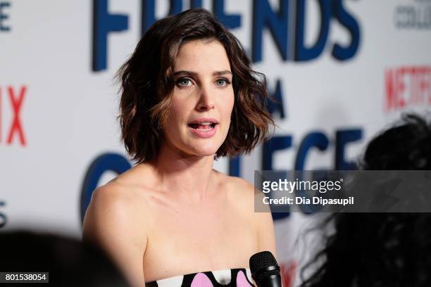 Cobie Smulders attends the "Friends From College" New York premiere at AMC 34th Street on June 26, 2017 in New York City.