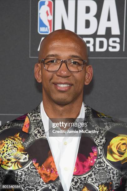 Winner of the Sager Strong Award, Monty Williams attends the 2017 NBA Awards live on TNT on June 26, 2017 in New York, New York. 27111_003