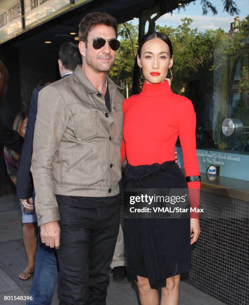 Actor Dylan McDermott and Maggie Q are seen on June 26, 2017 in New York City.
