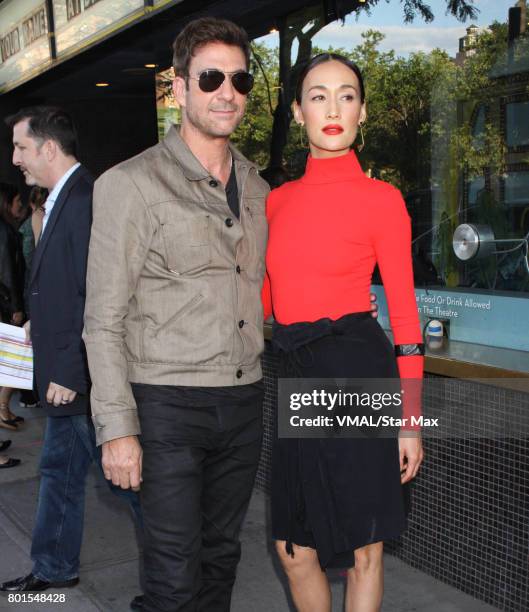 Actor Dylan McDermott and Maggie Q are seen on June 26, 2017 in New York City.