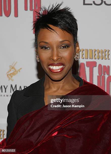 Brenda Braxton attends the "Cat on a Hot Tin Roof" Broadway Opening Night - Arrivals and Curtain Call at the Broadhurst Theatre on March 6, 2008 in...