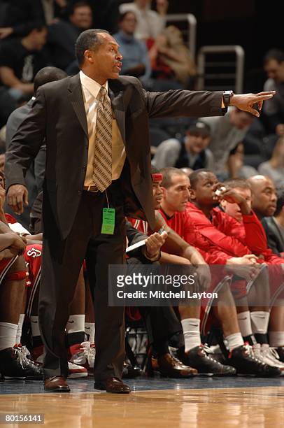 February 27: Head coach Norm Roberts of the St. John's Red Storm gestures during a basketball game against the Georgetown Hoyas at Verizon Center on...