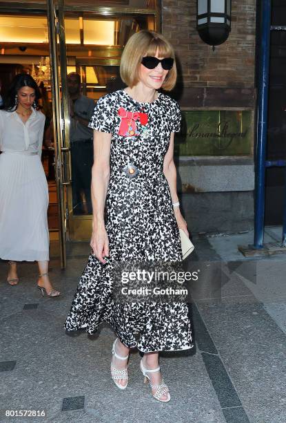 Anna Wintour is seen on June 26, 2017 in New York City.