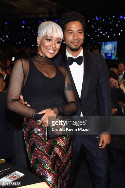 Singer Monica and actor Jussie Smollett attend the 2017 NBA Awards Live on TNT on June 26, 2017 in New York, New York. 27111_002