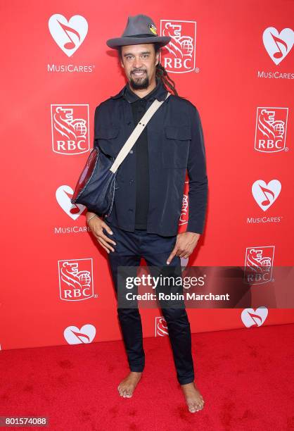 Michael Franti attends 13th Annual Musicares MAP Fund Benefit Concert Honoring Adam Clayton at PlayStation Theater on June 26, 2017 in New York City.