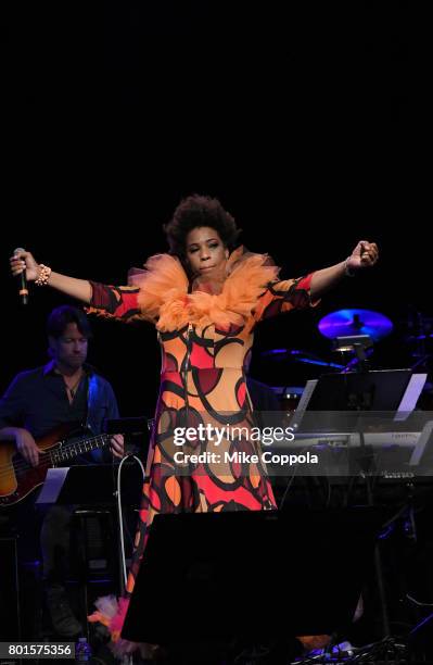 Macy Gray performs on stage at the 13th Annual MusiCares MAP Fund Benefit Concert at the PlayStation Theater on June 26, 2017 in New York City....