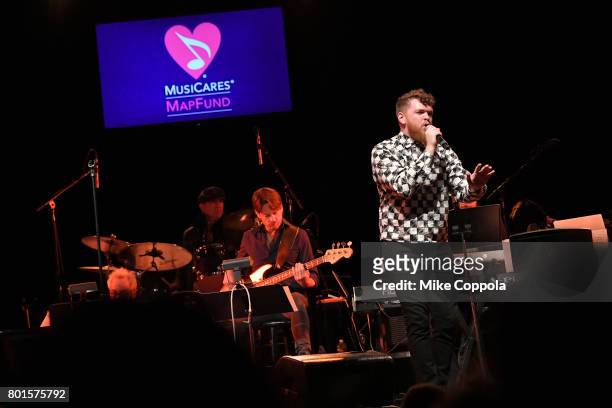 Jack Garratt performs on stage at the 13th Annual MusiCares MAP Fund Benefit Concert at the PlayStation Theater on June 26, 2017 in New York City....