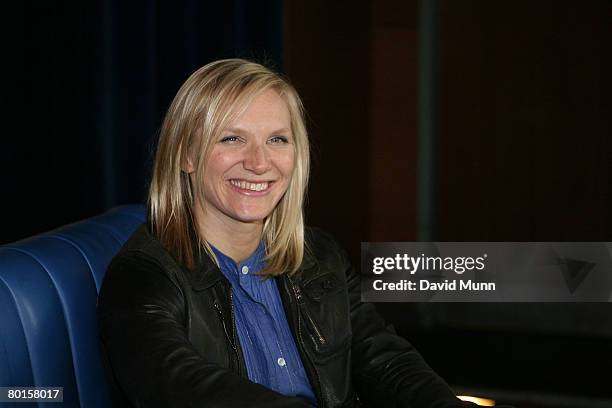 Jo Whiley of Radio One attends the Creamfields 2008 launch in the Korova Bar on March 7, 2008 in Liverpool, England.