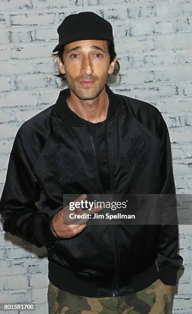 Actor Adrien Brody attends the screening after party for "Baby Driver" hosted by TriStar Pictures with The Cinema Society and Avion at The Crown on...