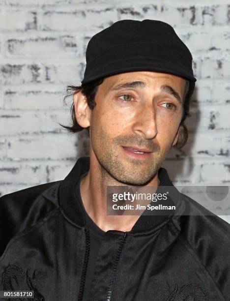 Actor Adrien Brody attends the screening after party for "Baby Driver" hosted by TriStar Pictures with The Cinema Society and Avion at The Crown on...