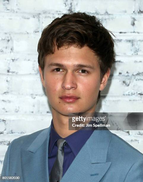 Actor Ansel Elgort attends the screening after party for "Baby Driver" hosted by TriStar Pictures with The Cinema Society and Avion at The Crown on...
