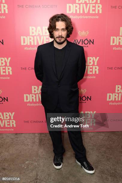 Edgar Wright attends a screening of "Baby Driver" hosted by TriStar Pictures and The Cinema Society at The Metrograph on June 26, 2017 in New York...