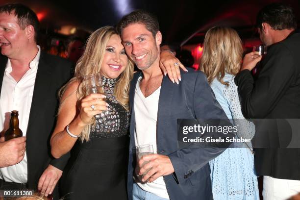 Carmen Geiss and Christian Polanc during the Movie meets Media Party during the Munich Film Festival on June 26, 2017 in Munich, Germany.