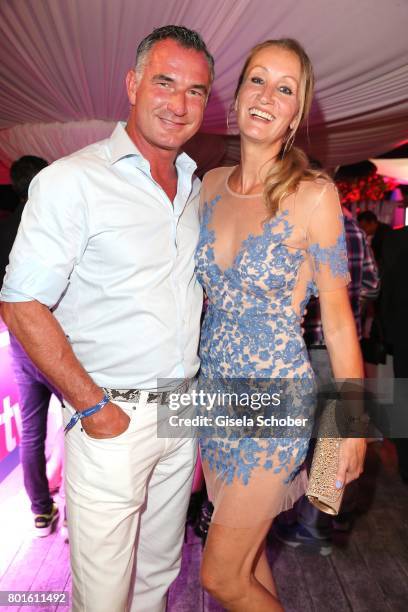 Renata Kochta and her husband Thomas Frank during the Movie meets Media Party during the Munich Film Festival on June 26, 2017 in Munich, Germany.