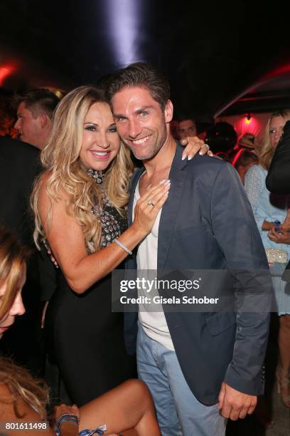 Carmen Geiss and Christian Polanc during the Movie meets Media Party during the Munich Film Festival on June 26, 2017 in Munich, Germany.