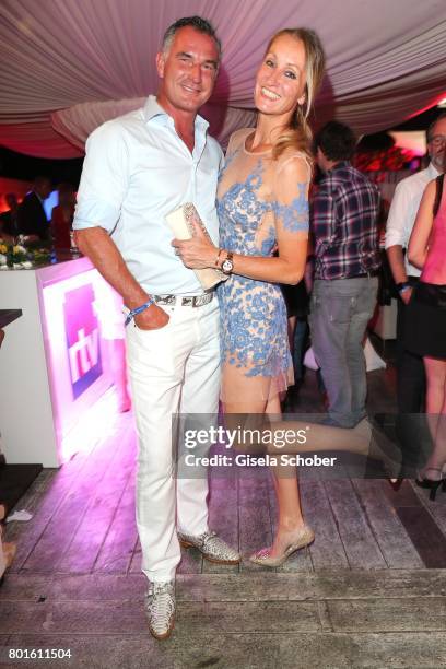 Renata Kochta and her husband Thomas Frank during the Movie meets Media Party during the Munich Film Festival on June 26, 2017 in Munich, Germany.