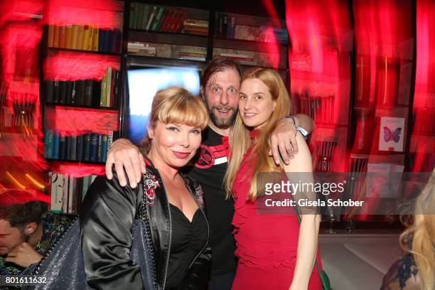 Oliver Korittke and his girlfriend Mirijam Verena Jeremic during the Movie meets Media Party during the Munich Film Festival on June 26, 2017 in...