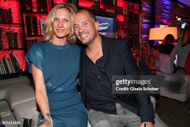 Patrick Wolff and his girlfriend Kathrin Seitz during the Movie meets Media Party during the Munich Film Festival on June 26, 2017 in Munich, Germany.