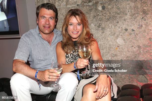 Cosima von Borsody and her husband Bernhard Hock during the Movie meets Media Party during the Munich Film Festival on June 26, 2017 in Munich,...