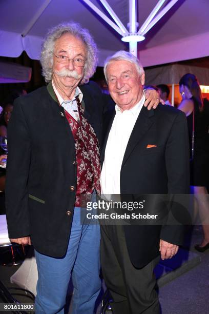 Jean Puetz and Egon Geerkens during the Movie meets Media Party during the Munich Film Festival on June 26, 2017 in Munich, Germany.