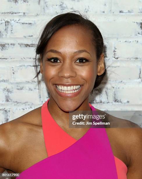 Actress Nikki M. James attends the screening after party for "Baby Driver" hosted by TriStar Pictures with The Cinema Society and Avion at The Crown...