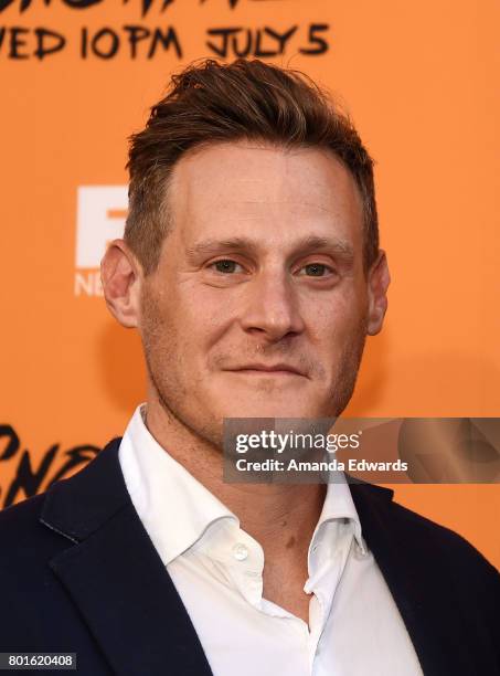 Executive producer Trevor Engelson arrives at the premiere of FX's "Snowfall" at The Theatre at Ace Hotel on June 26, 2017 in Los Angeles, California.