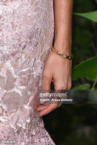 Sofia Vergara, bracelet detail, attends the Official Raze Launch Party at Smogshoppe on June 26, 2017 in Los Angeles, California.