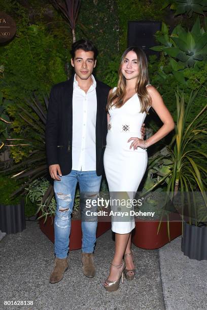 Manolo Gonzalez Vergara and Claudia Vergara attend the Official Raze Launch Party at Smogshoppe on June 26, 2017 in Los Angeles, California.