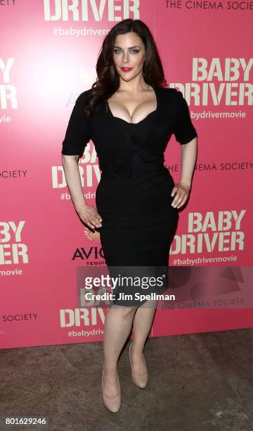 Kim Director attends the screening of "Baby Driver" hosted by TriStar Pictures with The Cinema Society and Avion at The Metrograph on June 26, 2017...
