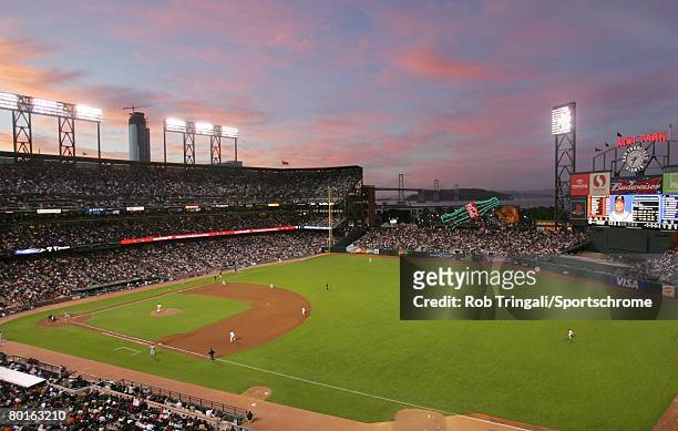 General view of the interior of AT&T Park during a game between the San Francisco Giants and the Atlanta Braves on July 23, 2007 at AT&T Park in San...