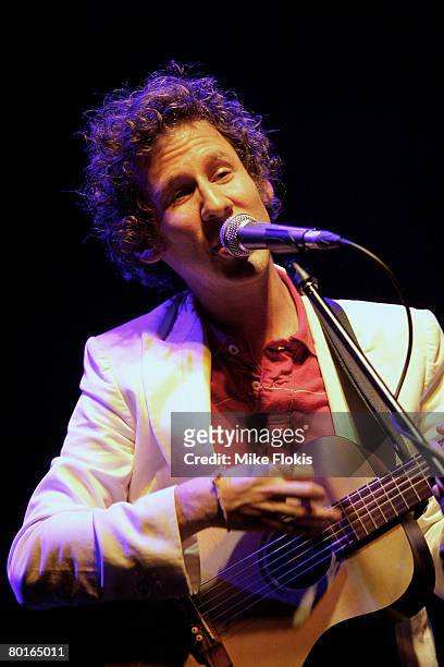 Singer Ben Lee performs on stage at the Factory on March 07, 2008 in Sydney, Australia.