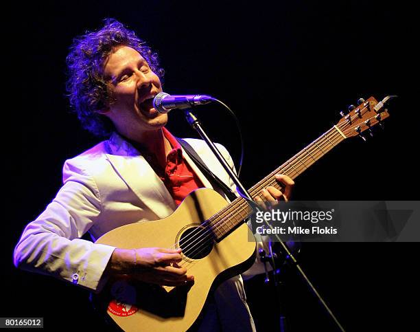 Singer Ben Lee performs on stage at the Factory on March 07, 2008 in Sydney, Australia.