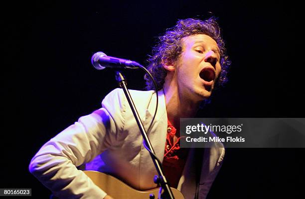 Singer Ben Lee performs on stage at the Factory on March 07, 2008 in Sydney, Australia.