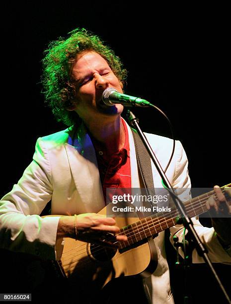 Singer Ben Lee performs on stage at the Factory on March 07, 2008 in Sydney, Australia.